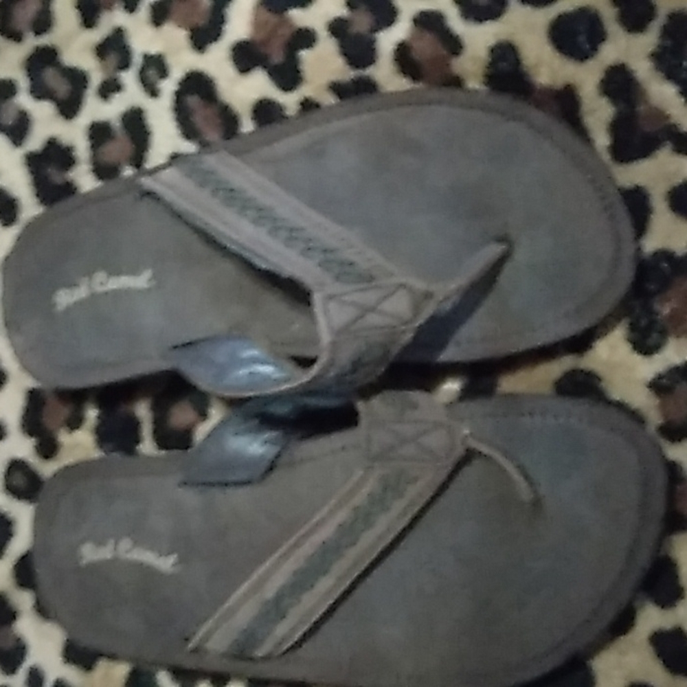Men's bass fishing sandals and thong red camel - Picture 4 of 6